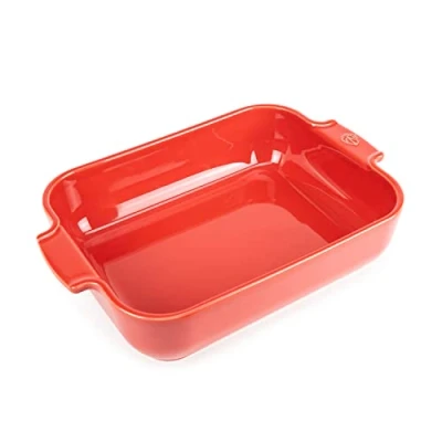 Afbeelding van Peugeot Appolia Rechthoekige Keramische Ovenschaal 32 Cm Rood