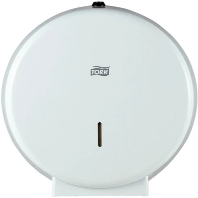 Afbeelding van Tork dispenser toiletpapier jumbo wit 32x32x12 cm p/stuk metaal (246040)