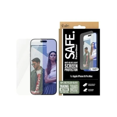 Afbeelding van PanzerGlass Screenprotector Geschikt voor iPhone 16 Pro Max SAFE EyeCare Ultra Wide Fit