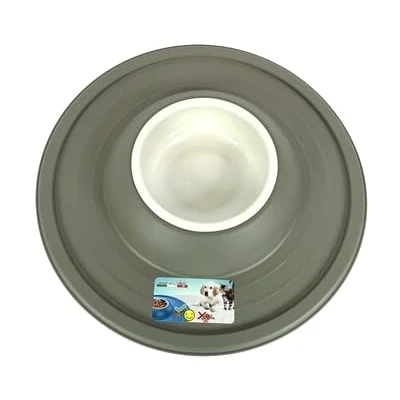 Afbeelding van Happy Pet Mad About Pets Voerbak / Drinkbak Volcano Mokka 39X39X6 CM 600 ML