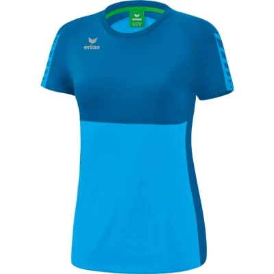 Afbeelding van ERIMA Six Wings T Shirt Dames Curacao Mykonos Maat 38