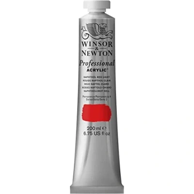 Afbeelding van Winsor &amp; Newton Professionele acryl tube 200 ml 421 lichtrood naftol