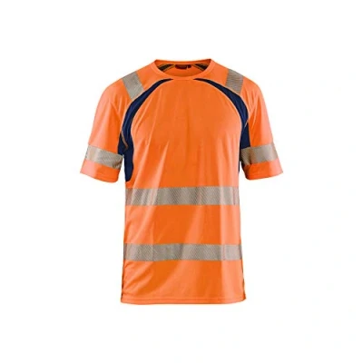 Afbeelding van Blaklader UV T shirt High Vis 3397 1013 Oranje/Marineblauw 4XL