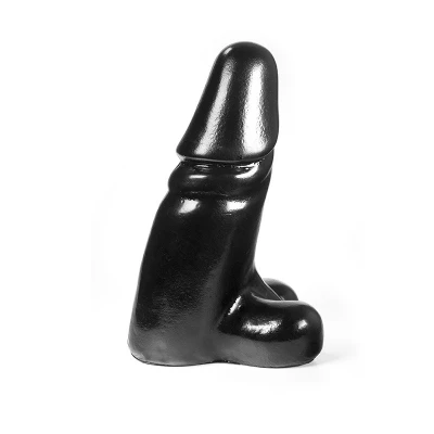 Afbeelding van Dark Crystal Zwarte Dildo met Balzak Jelle 35 cm