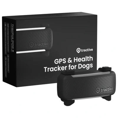 Afbeelding van Tractive DOG 6 GPS hondenhalsband en gezondheidsmonitor zwart