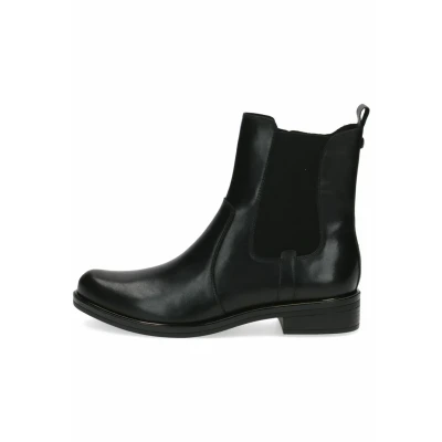 Afbeelding van CAPRICE 9 25304 41 platte enkellaarsjes met veters voor dames, Nappa zwart