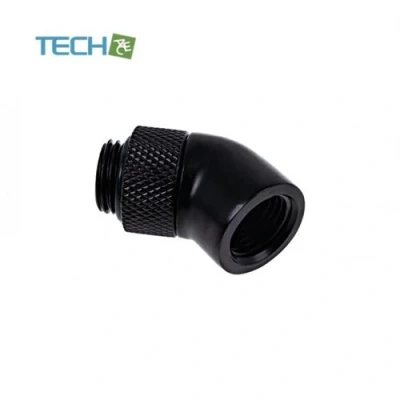 Image de Alphacool Eiszapfen Connector Series Adaptateur de montage en angle système refroidissement liquide noir profond