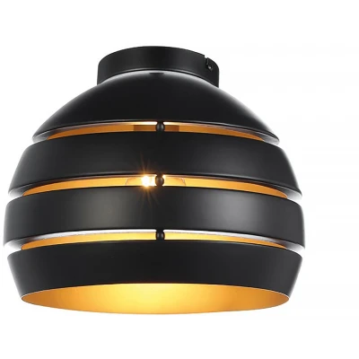 Afbeelding van Freelight Plafondlamp Djarin Ø 28 cm zwart goud