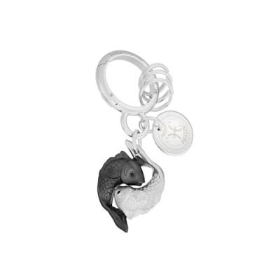 Afbeelding van METALMORPHOSE Sleutelhanger met sterrenbeeld vis cadeau voor heren, dames en kinderen, zilver, eenheidsmaat, zilver., Eén maat
