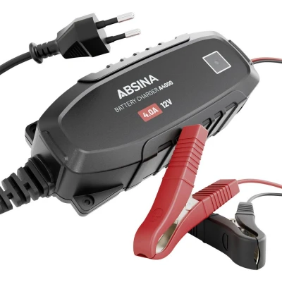 Afbeelding van ABSINA 12 V autoacculader voor loodaccu tot 120 Ah 4 A autolader AGM oplader