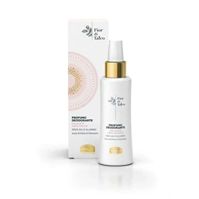Image de Helan, Fleur de Talc, Parfum Déodorant Femme, Spray Sans alcool, Doux pour la peau anti odeurs à action Dermopurifiante, Prévient les brûlures et Irritations 100 ml