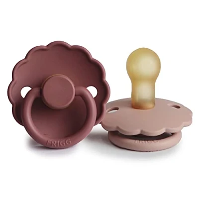 Afbeelding van Frigg Fopspeen Daisy 0 6mnd Baby Blush/Woodchuck 2st.