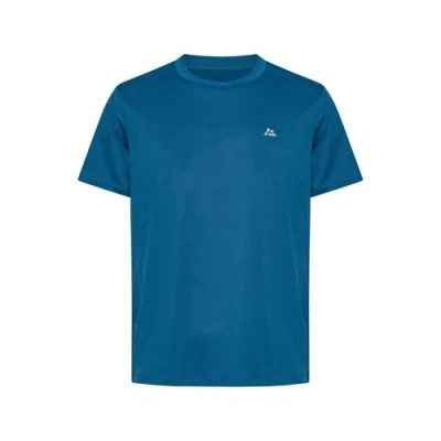 Afbeelding van DANISH ENDURANCE Technisch sportshirt voor heren, zeer goed ademend, met korte mouwen, hardlopen en krachttraining, Blauw
