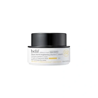 Afbeelding van Belif Aqua Bomb verhelderende crème met vitamine C, 50 ml, vochtinbrengende crème, hyaluronzuur, C+E, veganistische gezichtscrème, alle vermoeide huid,