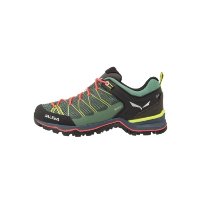 Afbeelding van Salewa MTN Trainer LITE GTX Outdoorschoenen, Dames, Maat: 36.5, Feld green/fluo coral Kunststof/ textiel