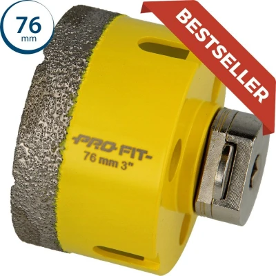 Afbeelding van Profit gatzaag/boor diamond dry ø76mm zeskant 10mm