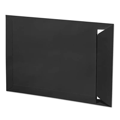 Afbeelding van ARTOZ 10 stuks enveloppen DIN C4 met zelfklevende lijm Premium kwaliteit 229 x 324 mm zwart (zwart) zonder venster Serie 1001