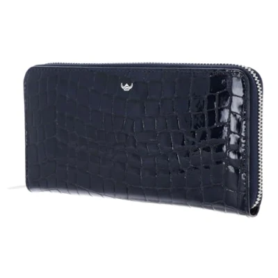Afbeelding van Golden Head Portemonnee Cayenne RFID Protect Zipped Ladies Purse Wallet Nightblue Donkerblauw
