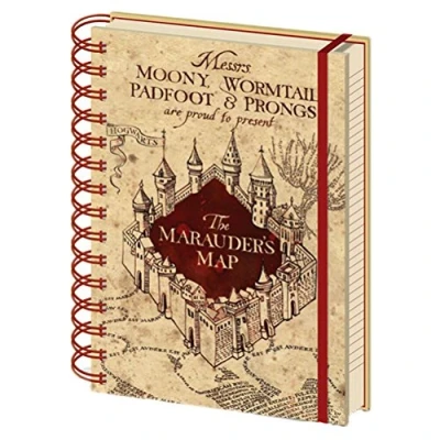 Afbeelding van Harry Potter The Marauders Map A5 Wiro Notebook