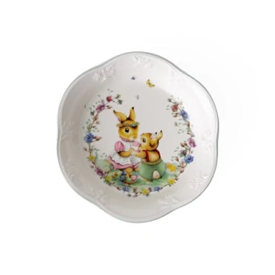 Afbeelding van Villeroy &amp; Boch Spring Fantasy, kleine schaal Anna Paul, 16 x 3,5 cm, hoogwaardig porselein, wit/meerkleurig