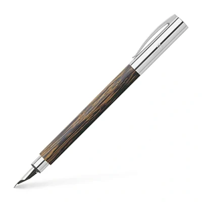 Afbeelding van Faber Castell vulpen Ambition kokosnoot hout EF FC 148172