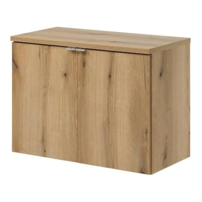 Afbeelding van Wastafelonderkast Newport met deuren 80x60x40 cm eikenkleurig [en.casa]