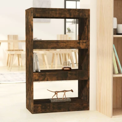 Afbeelding van Boekenkast/kamerscherm 60x30x103 cm spaanplaat gerookt eiken