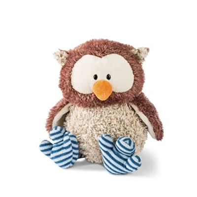 Afbeelding van NICI Oscar 48078 knuffeldier uil met draaibare kop, 35 cm, bruin