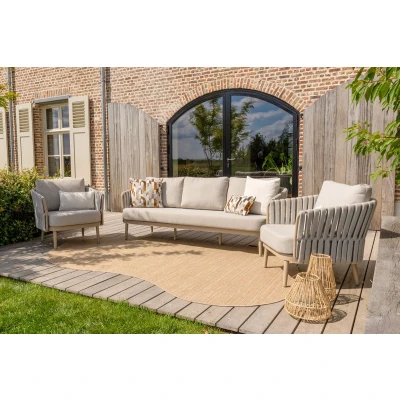 Afbeelding van TASTE By 4 Seasons Eva 3 delig Loungeset Latte Beige Loungesets