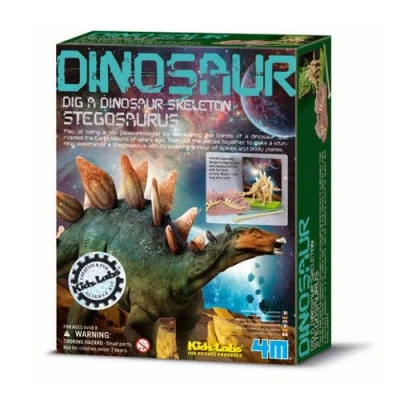 Afbeelding van 4m Kidzlabs: graaf je dinosaurus op stegosaurus franstalig