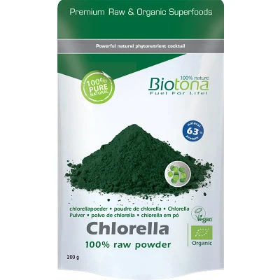 Afbeelding van Biotona Spirulina + Chlorella Poeder Bio (200gr)