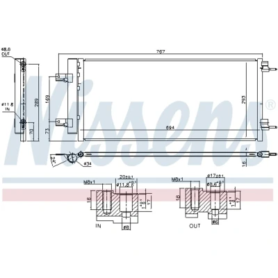 Afbeelding van Nissens Airco condensor 940734