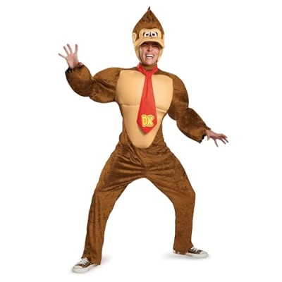 Afbeelding van Super Mario Bros DIS98821D Donkey Kong kostuum, heren, X large