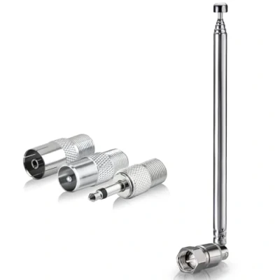 Afbeelding van Bingfu Indoor Telescopische FM Radio antenne HiFi kanaalantenne Draagbare 75 Ohm voor Philips Tivoli Onkyo Denon Pioneer Muzieksysteem Bose Wave Tuner Bluetooth Stereo Ontvanger