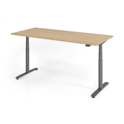 Afbeelding van XDLR 19 G 180x80 Bureau Elektrisch in hoogte verstelbaar. 180 x 80 Eiken Tafelhoogte I verstelbaar