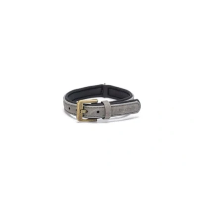 Afbeelding van Beeztees Balacron Ax Honden Halsband Kunstleer Grijs Nekomvang van tot x breedte: 24 30 cm 10 mm