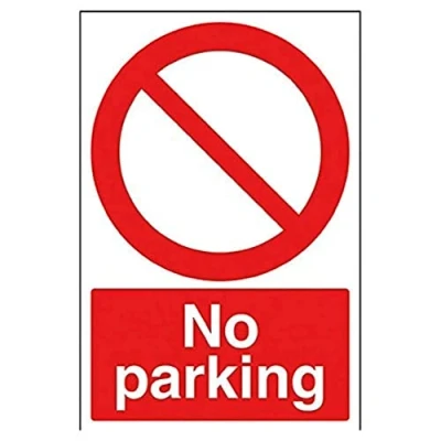 Afbeelding van VSafety No Parking schild staand formaat 200 mm x 300 hard plastic 1