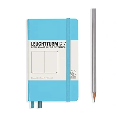 Afbeelding van LEUCHTTURM1917 357478 notitieboek DIN A6, hardcover, 187 genummerde pagina&#039;s, ijsblauw, blanco