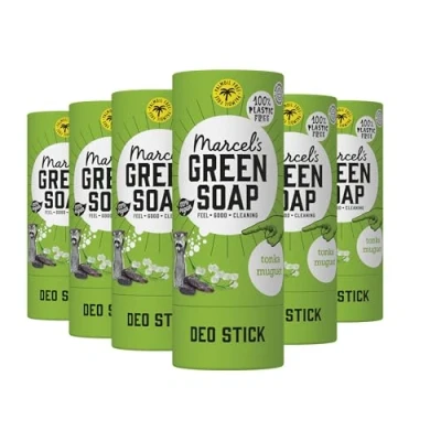 Afbeelding van 96x Marcel&#039;s Green Soap Deodorant Stick Tonka &amp; Muguet 40 gram