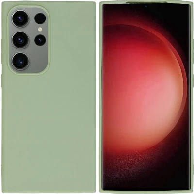 Afbeelding van imoshion Color Backcover voor de Samsung Galaxy S24 Ultra Olive Green