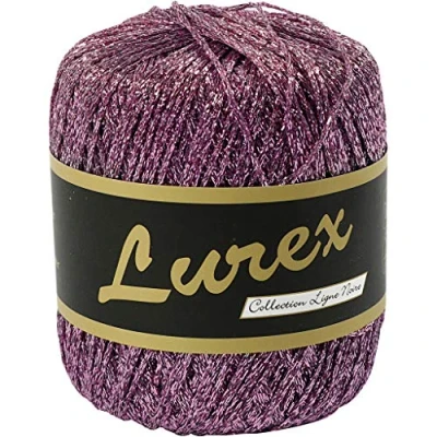 Afbeelding van Lurex Glitter Garen Paars, 160m