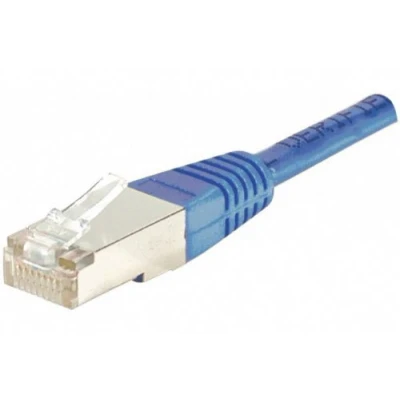 Afbeelding van Exertis Connect Patchkabel F/UTP, CAT.6, blauw, 3,0 m met extra slanke knikbeveiliging (F/UTP, CAT6, 3 m), Netwerkkabel