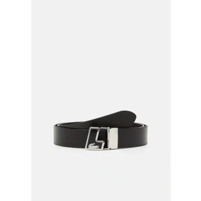 Afbeelding van Lacoste Plain BELT Riem, Heren, Maat: 110, Noir