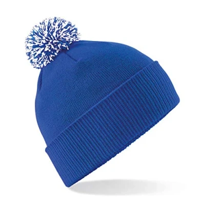 Afbeelding van Beechfield B450 Snowstar® muts, koningsblauw/wit