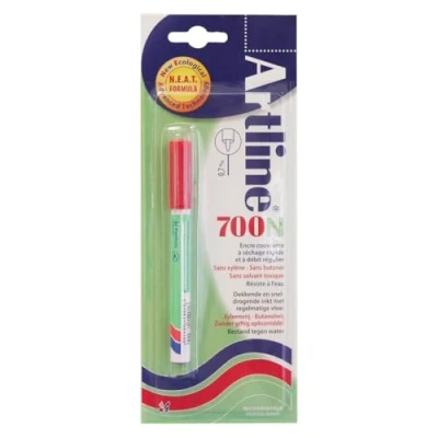 Afbeelding van Permanent Marker Artline 700n Rood, Op Blister