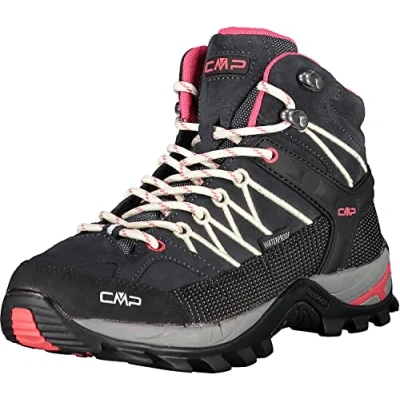 Afbeelding van CMP Rigel MID Trekking Shoes WP Outdoorschoenen, Dames, Maat: 42, Antracite/offwhite Leer/ synthetisch