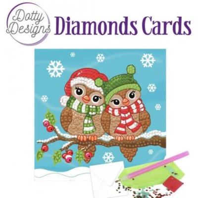 Afbeelding van Dotty Designs Diamonds Cards Christmas Birds