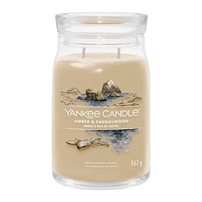 Afbeelding van Yankee Candle Geurkaars Large Jar Amber &amp; Sandalwood 567 gr