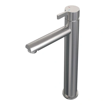 Afbeelding van Brauer Brushed Edition Wastafelmengkraan opbouw hoog model E PVD geborsteld RVS