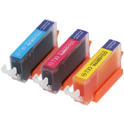 Afbeelding van Huismerk Canon CLI 526C/M/Y Inktcartridge 3 kleuren Voordeelbundel